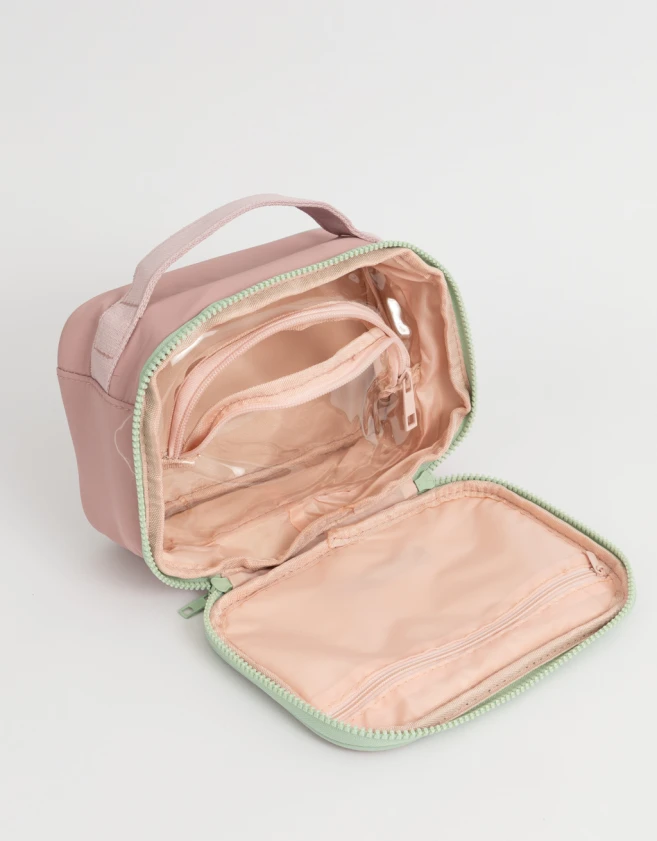 Porta Cosméticos Tendencia Portacosméticos Con Manija - Rosa Viejo