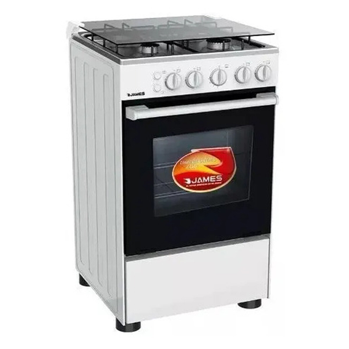 COCINA A GAS JAMES 4 HORNALLAS BLANCA C-505 MBT 7505-15 