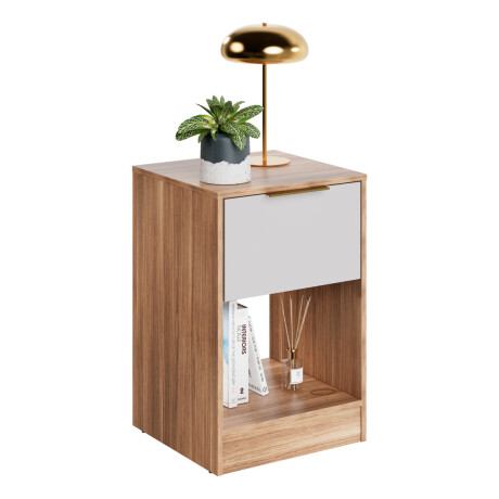 Mesa De Luz Moderna Dormitorio Para Cabecera Moderna Paris Beige