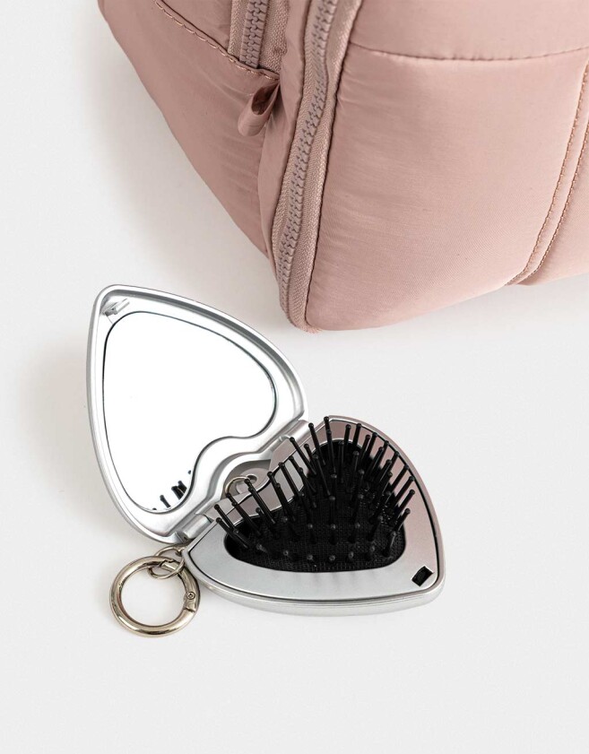 Porta Cosméticos Necessaires - Gris Claro