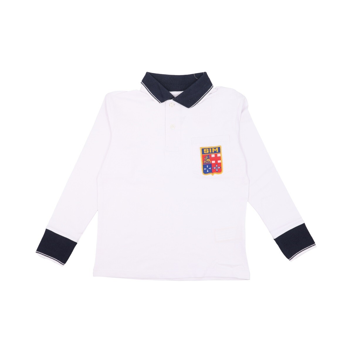 Remera Polo Manga Larga Scuola Italiana - Blanco 