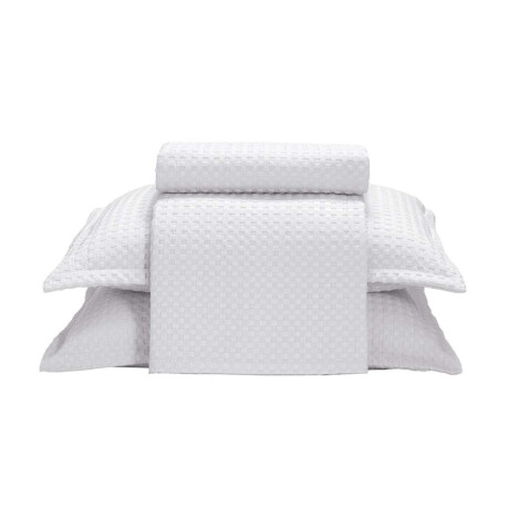 Juego Colcha y Funda Dohler Provenza 2 Plazas 100% Microfibra Blanco