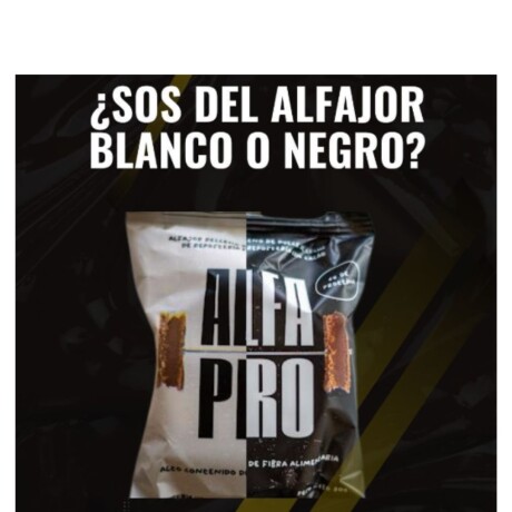 Alfajor Protéico Reducido en calorías Chocolate negro Caja x 8 unidades Alfapro Alfajor Protéico Reducido en calorías Chocolate negro Caja x 8 unidades Alfapro