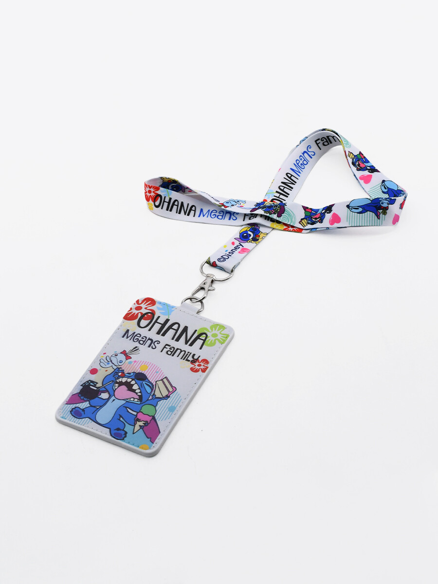 TARJETERO CINTA STITCH OHANA - MULTICOLOR 