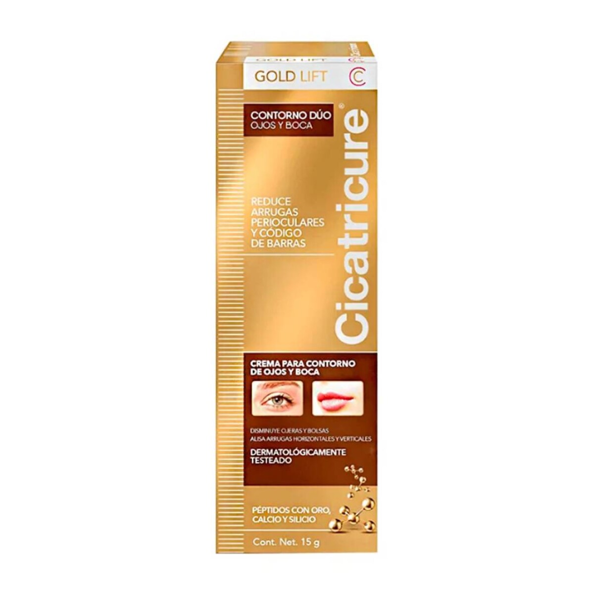 Crema Cicatricure Gold Duo Roll On Ojos Y Labios - 15 Ml 