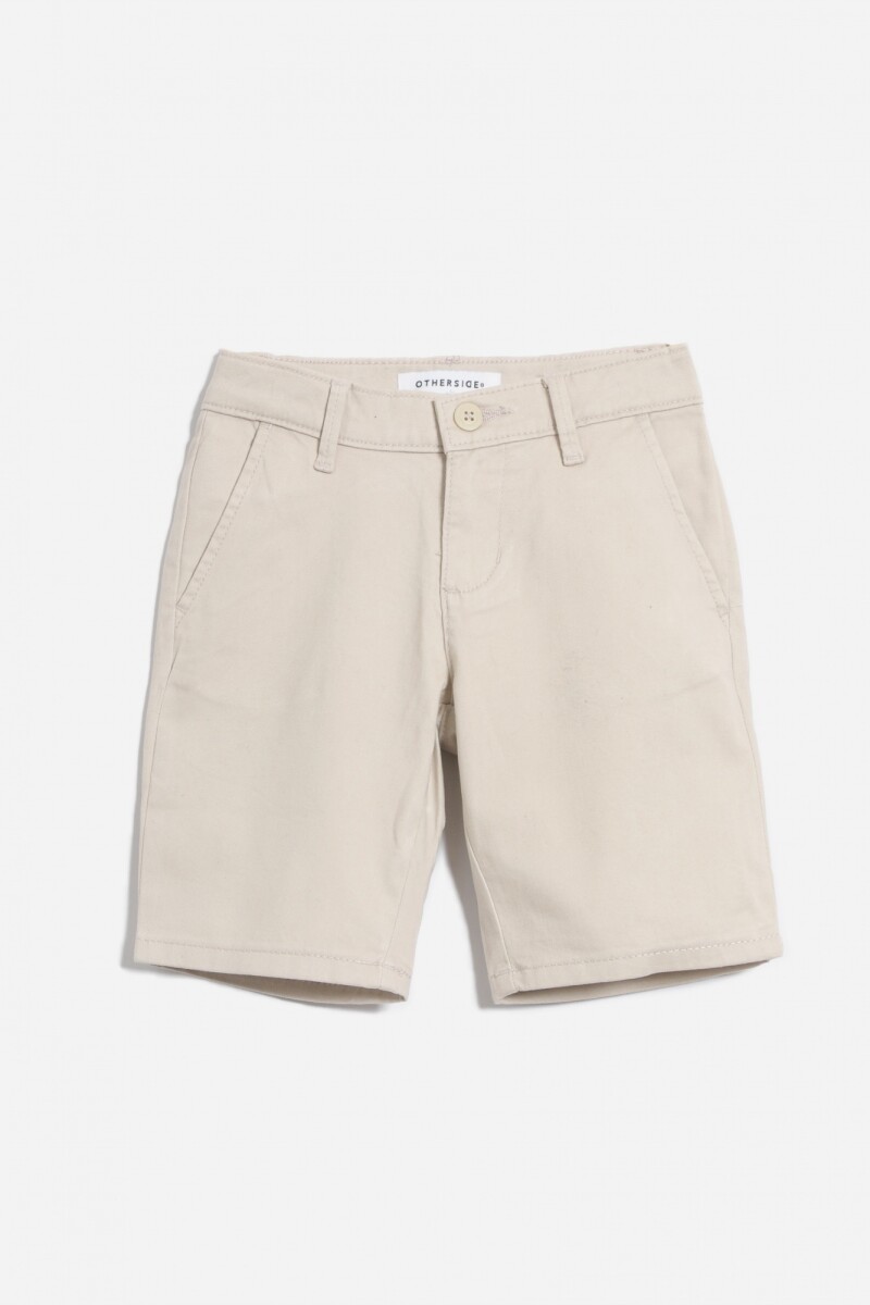 Bermuda lisa - Beige 