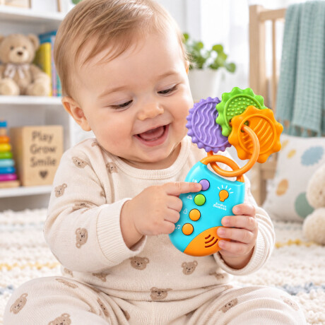 Juguete Control Remoto Bebé Llaves Musical Educativo Huanger Celeste