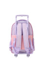 Mochila con carrito + cartuchera Trendy Lila