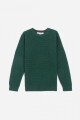 Sweater cuello redondo VERDE OLIVA