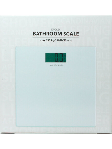 Balanza de baño KROKEK cristal 150kg/100g Balanza de baño KROKEK cristal 150kg/100g