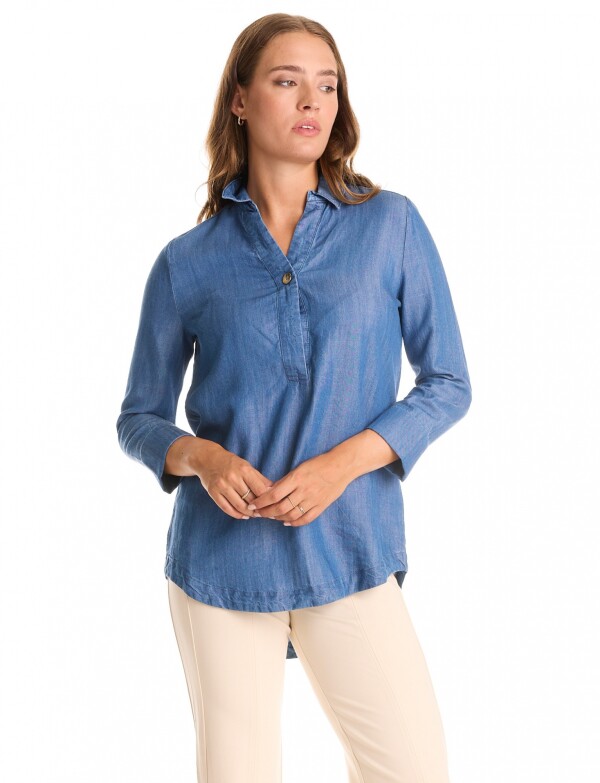 Blusa Lyocell Cuello JEAN