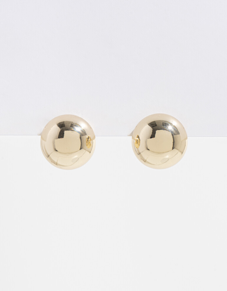 Aros Pasantes Metal Aros Circulares Chunky - Dorado