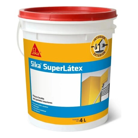 Pintura Lavable Antihongos Superlátex Sika 20 x 4 lt Blanca Pintura Lavable Antihongos Superlátex Sika 20 x 4 lt Blanca