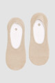 Medias invisibles algodón lisos Beige