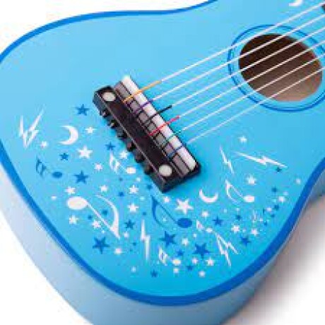 Guitarra madera azul