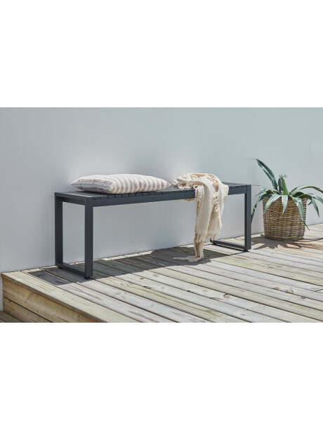 Banco de jardín SAUNTE A120xD35 negro Banco de jardín SAUNTE A120xD35 negro