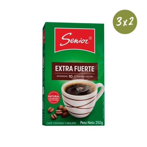 Promo 3x2 Café Extra Fuerta 250g Senior Promo 3*2 Cafe Senior Extra Fu