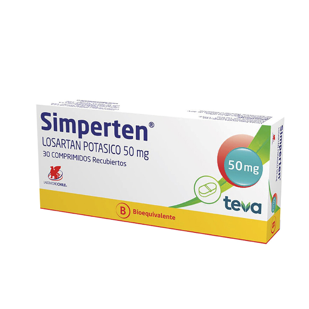 SIMPERTEN 50 MG. CJ X 30 COMP única