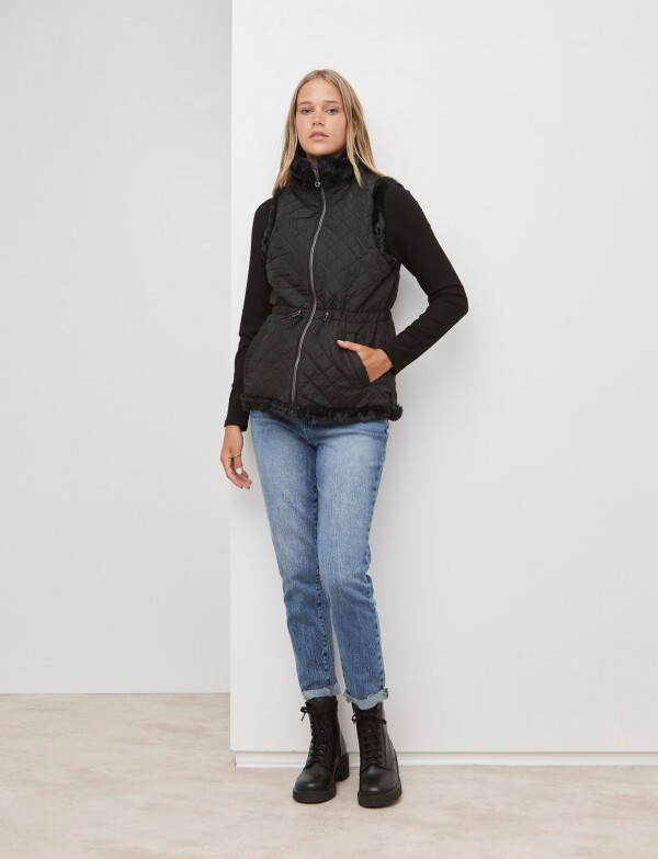 Chaleco Soft Reversible NEGRO
