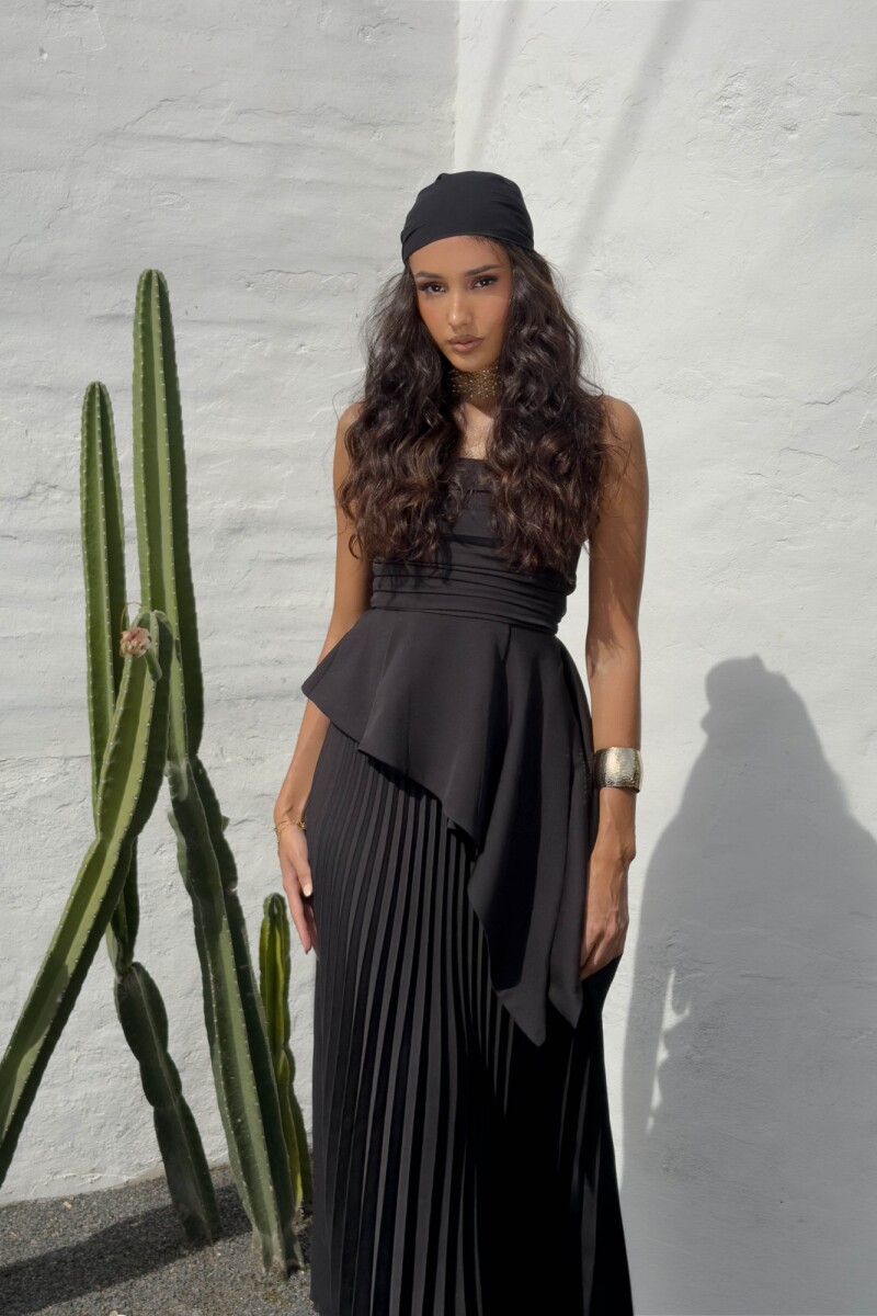 FALDA OLIVIA MAXI NOIR FALDA OLIVIA MAXI NOIR