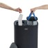 Cesto para ropa Tota 60L con separación – 2 compartimentos Negro