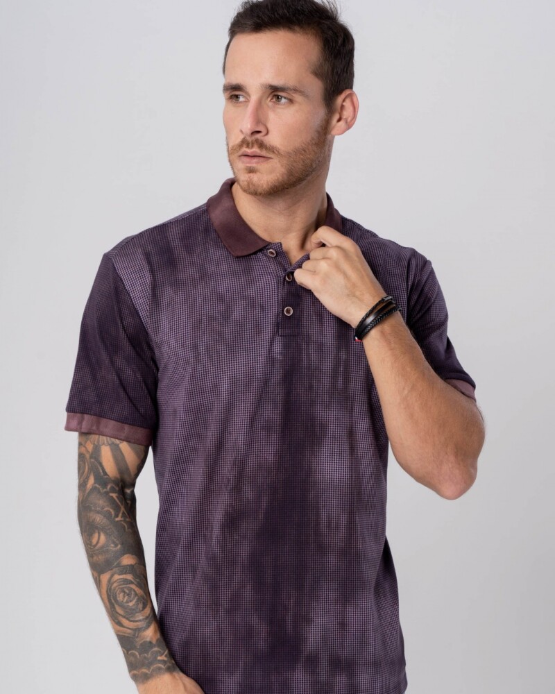 Polo Lila Satinado U