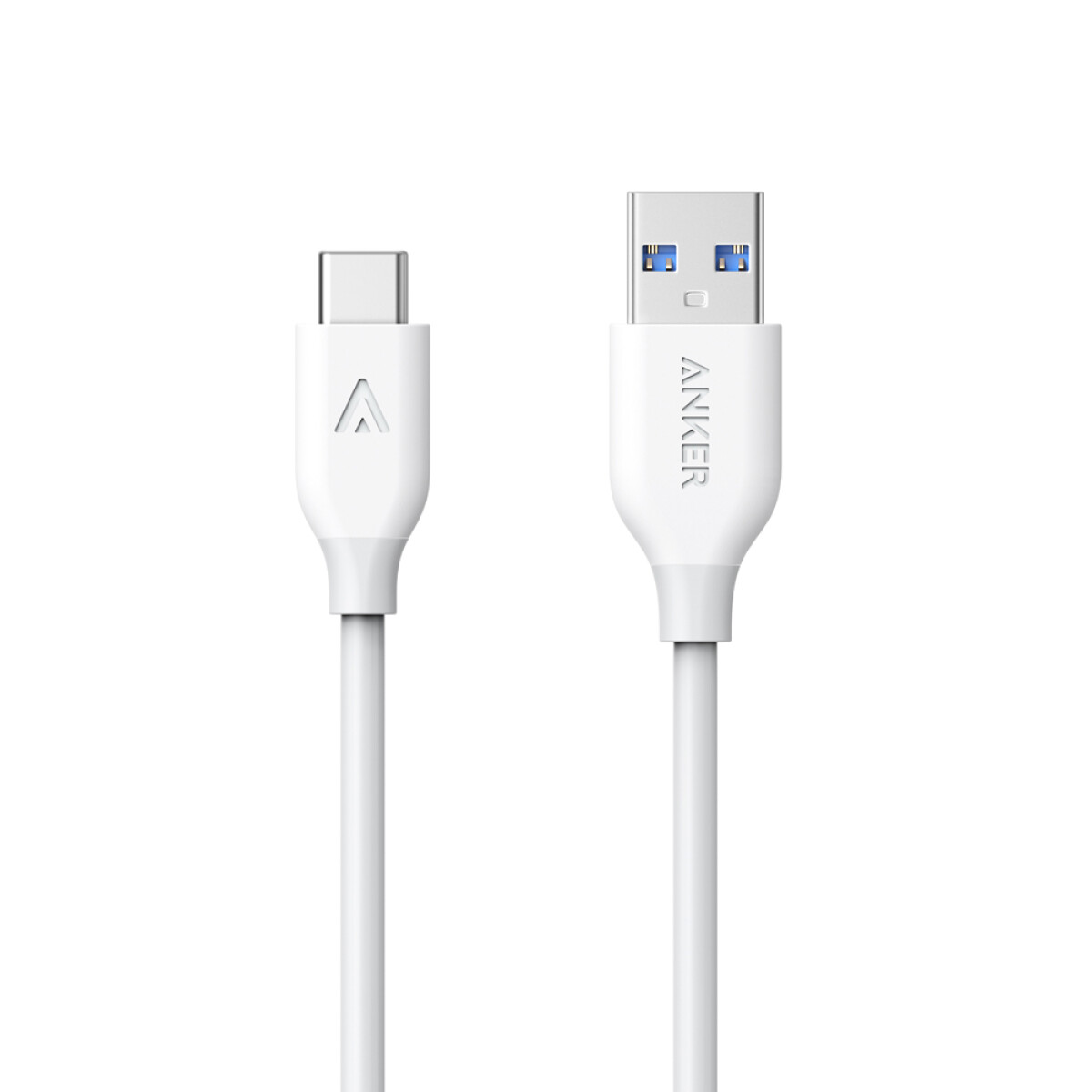 Cable PowerLine USB-C to USB 3ft White 