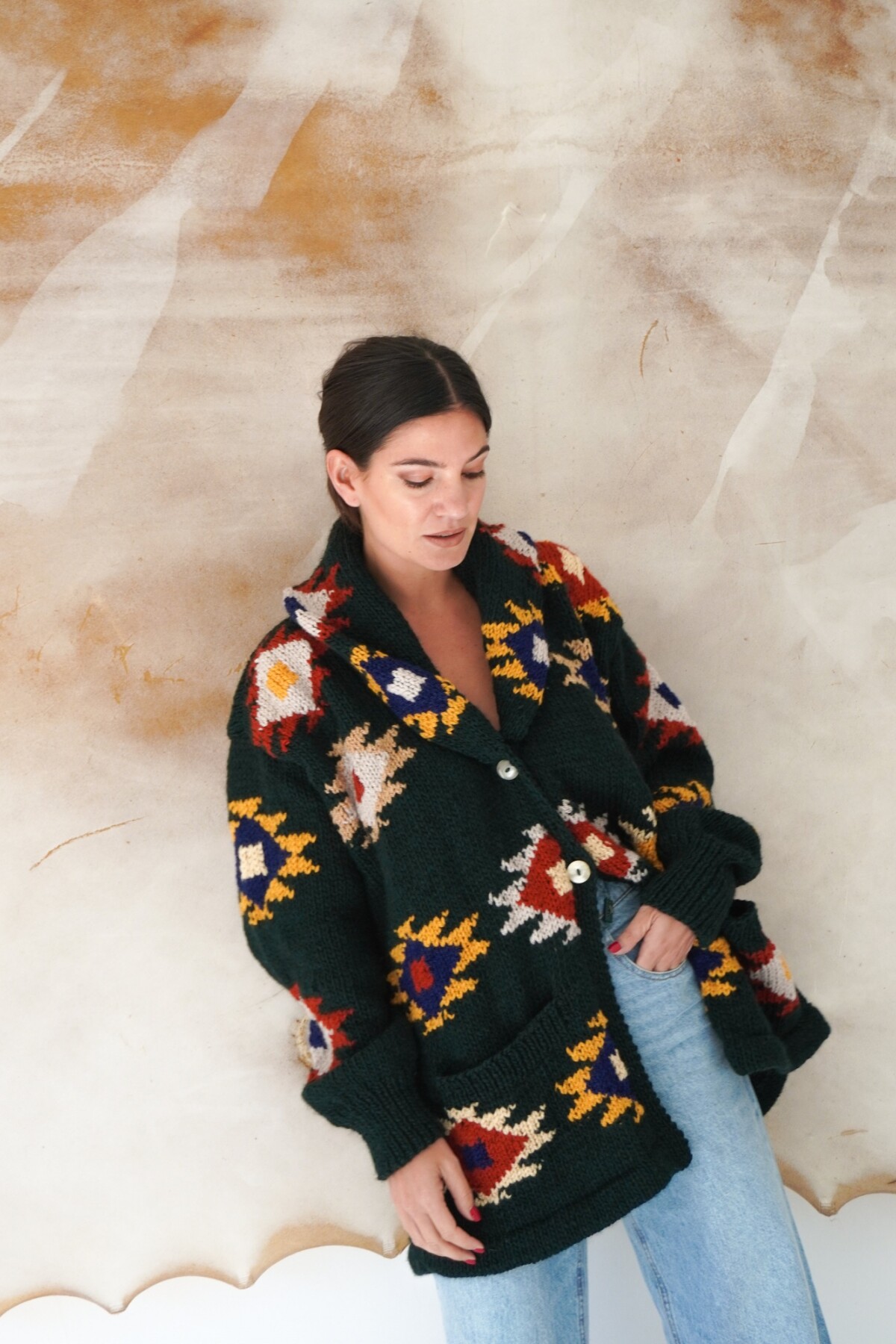 Saco Sony Lana Verde Inglés