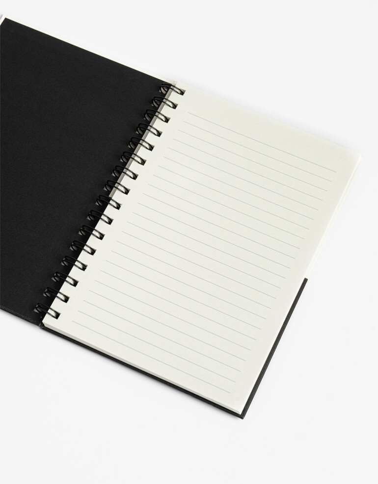 Anotadores Cuadernos y Memos Cuaderno A5 Tapa Dura, Con Espiral Y Elástico. - Combinacion Bicolor