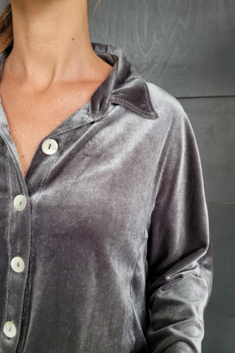 Camisa Estambul Velvet gris