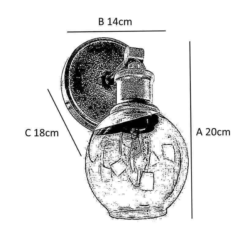 APLIQUE 1 LUZ GRYNZA E27 40W NEGRO/DORADO APLIQUE 1 LUZ GRYNZA E27 40W NEGRO/DORADO