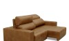 Sillon cama Madrid - 2 Cuerpos 100% Cuero Mostarda