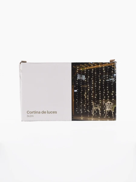 CORTINA LUCES BLANCO