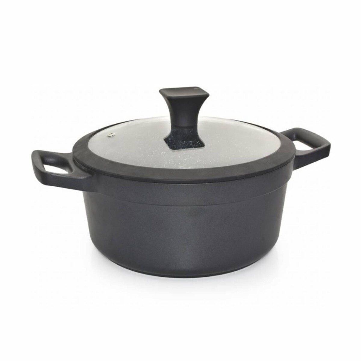 Cacerola CUORI Nero C 24cm Triple Fondo 