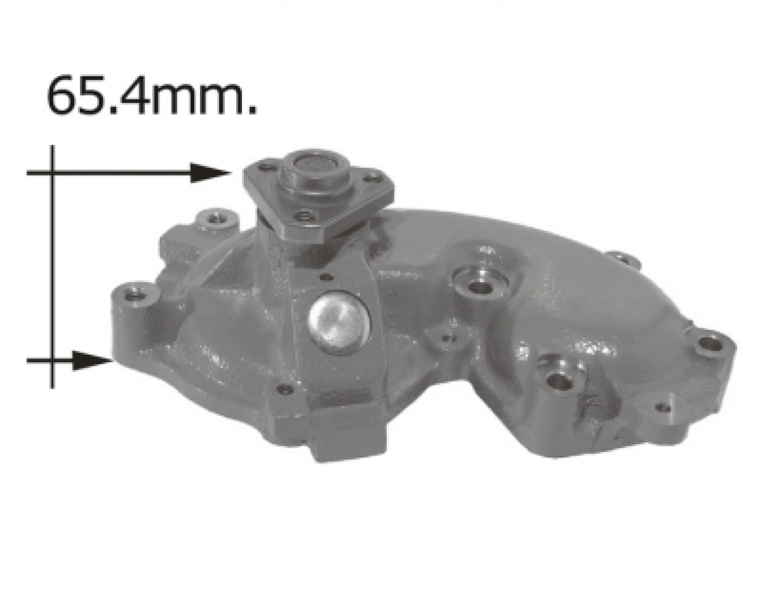 BOMBA AGUA FIAT 1.7TD SIN TAPA - ALTO 65.4MM (46757574) - 