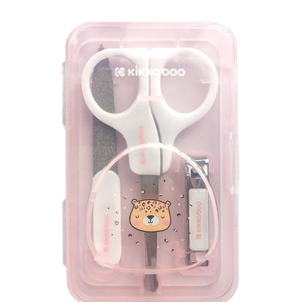 Set manicure cuidado uñas KIKKABOO rosa