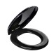 Asiento de inodoro acolchonado Universal Atlas MARMOL NEGRO