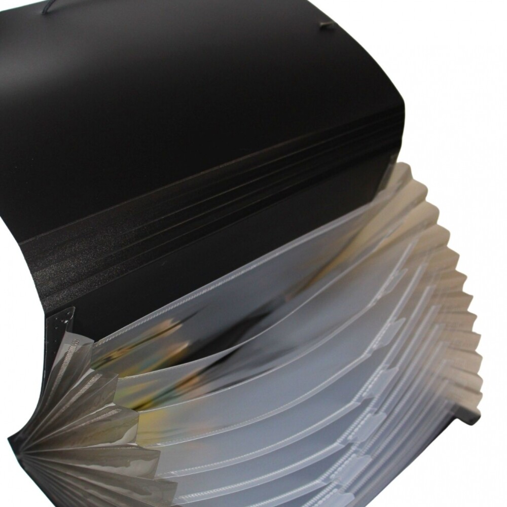 CARPETA YIL 13 DIVISIONES A4 CON ELASTICO NEGRO