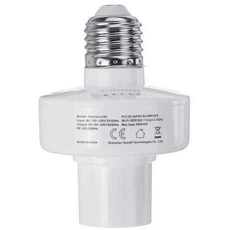Portalámpara inteligente Sonoff Wifi E27 Alexa Portalámpara inteligente Sonoff Wifi E27 Alexa