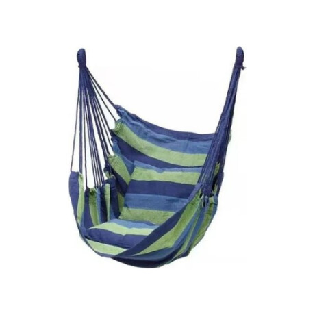 Hamaca Paraguaya Silla Colgante C/ Almohadones Verde