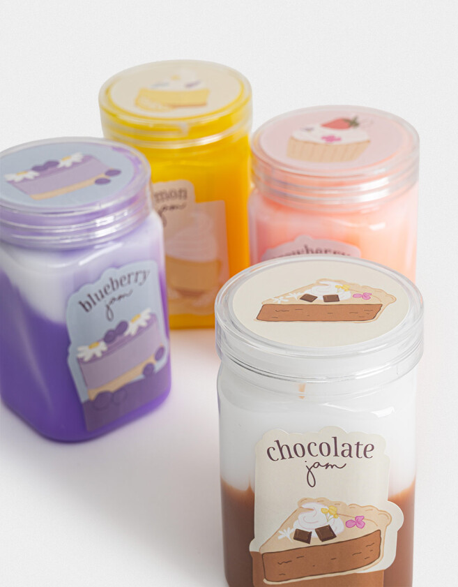 Lúdico Set X 4 Slimes De Colores - Combinacion Multicolor