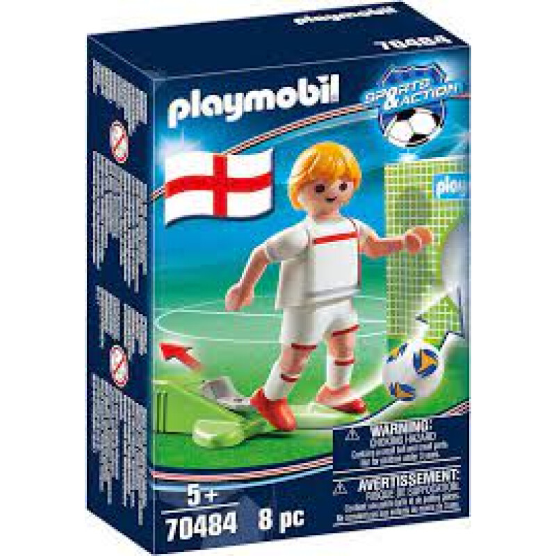 PLAYMOBIL Sports y Action, Jugador de fútbol, Inglaterra 70484 PLAYMOBIL Sports y Action, Jugador de fútbol, Inglaterra 70484