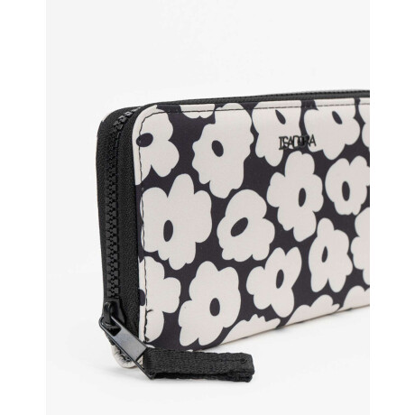 Billetera Fichero De Material Reciclado Estampado Flores