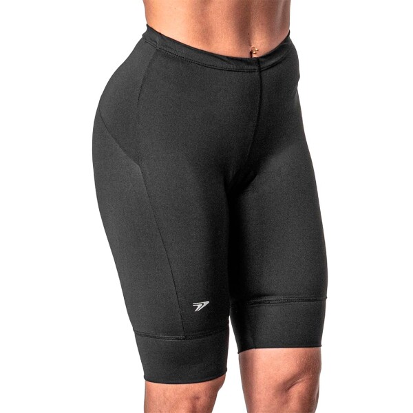 Calza Ciclista Mujer Poker Negro