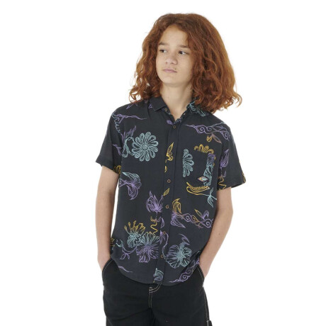 Camisa Rip Curl Tropic Daze Floral Niño Negro