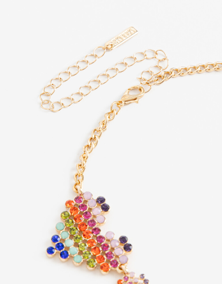 Chokers Color Choker Corazones Multicolor - Combinacion Multicolor