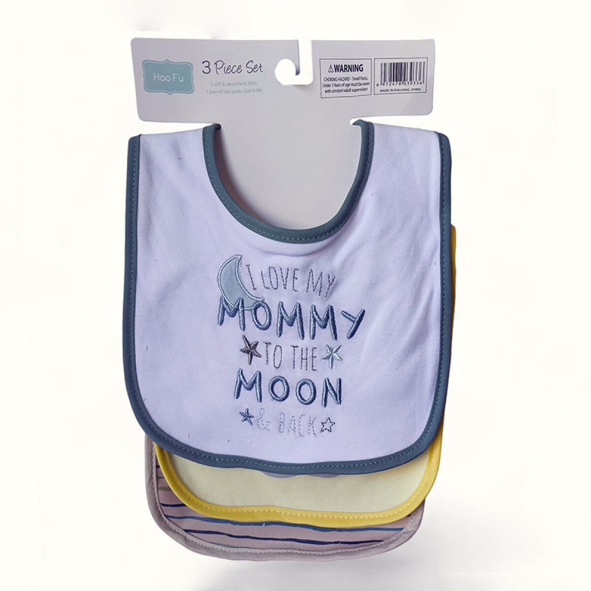 Set De Babero x3 Clásico - Mommy 