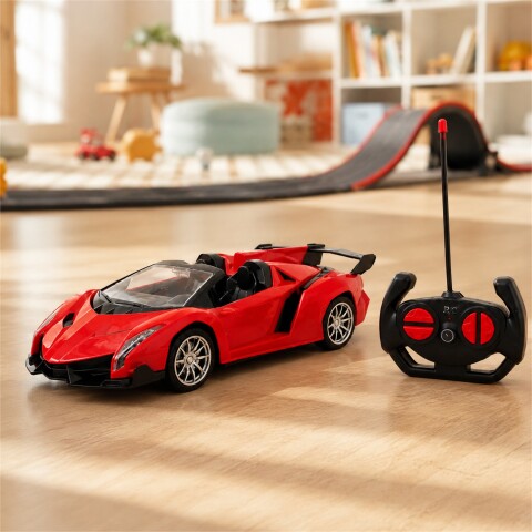 Auto Deportivo a Control Remoto Tipo Lamborghini con Luces LED ROJO