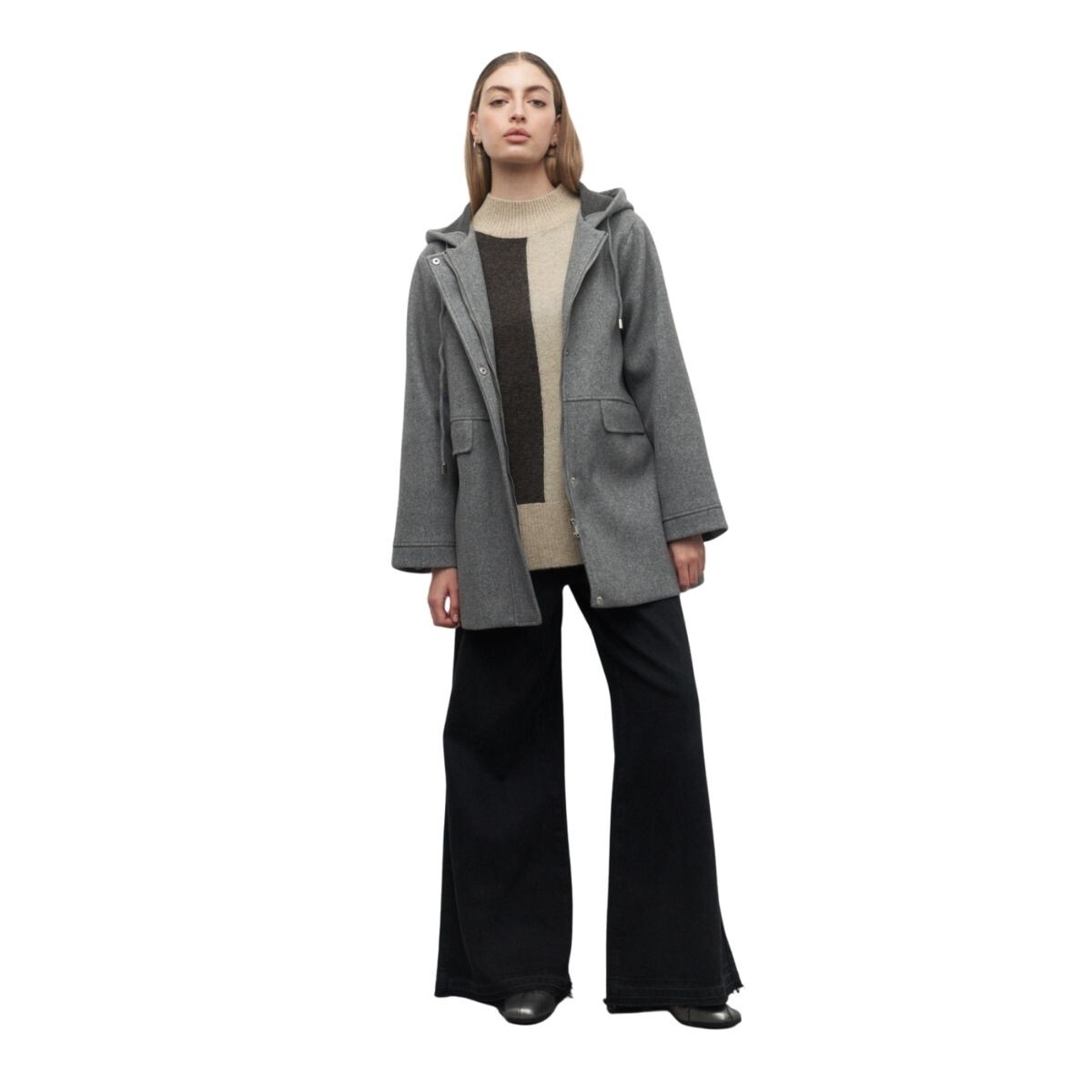 TAPADO PEGGY S-XL - GRIS OSCUR 