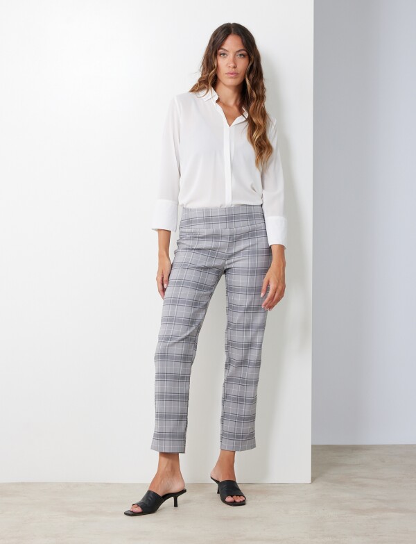 Pantalon Pretina Ancha GRIS/MULTI